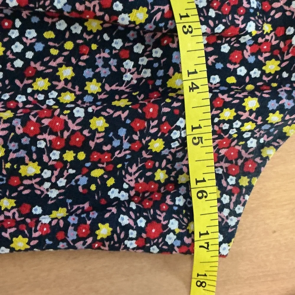 J.Crew Navy Floral Maxi Dress Size 8 Sleeveless Ruffle Hem Summer Vacation